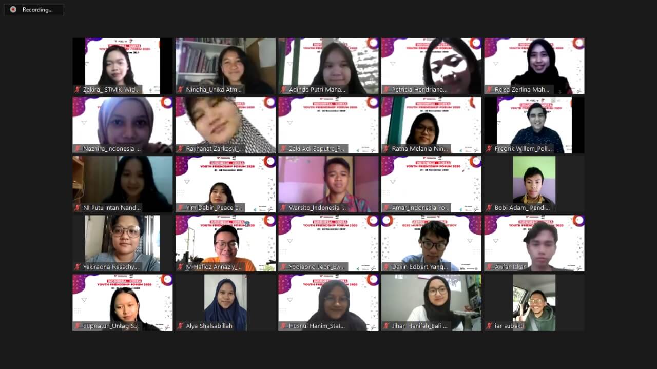 Indonesia korea youth friendship forum