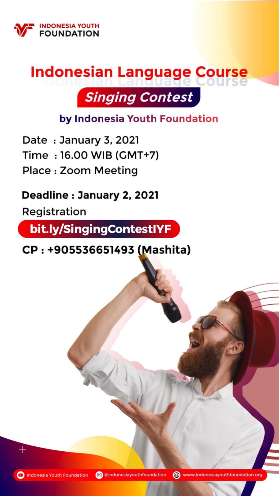 Singing contest by indonesian youth foundation