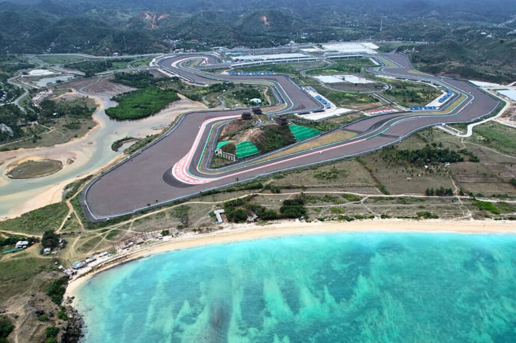 Aerial View of the Mandalika Circuit, Lombok
